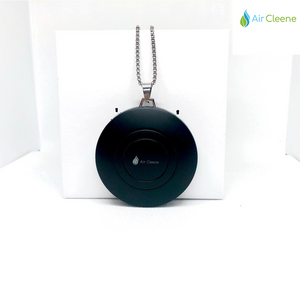 Aircleene's portable Air Purifier necklace version 2.0 in double black!!!